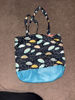 Umbrella Print Tote Bag