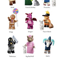 Shrek Lego MIni Figures (Lot of 12)