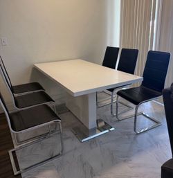 75$ dining table and chairs for 6