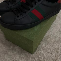 Black Gucci Ace Sneakers