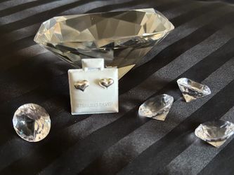 Puffed Heart Earrings – .925 Silver