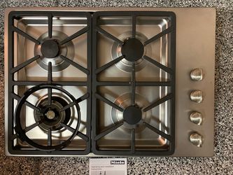 Miele Gas cooktop with wok burner