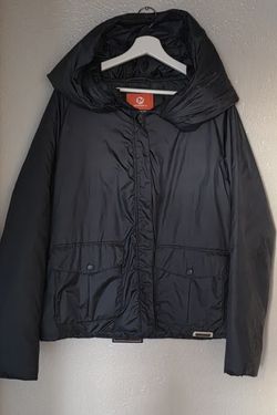 Merrell Women's Winter Jacket Eva Puffy Cowl Insulated Color Dust Size Xl