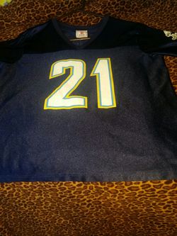 Chargers football jersey woman's size large