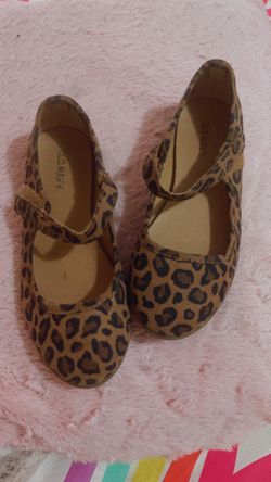 Leopard Flats Size 10 Child 