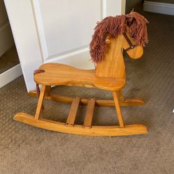 Vintage Horse 🐎 Rocker All Wood 🪵 