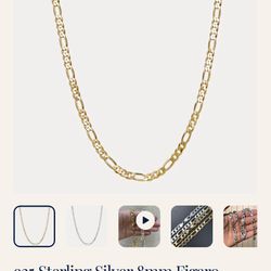 gold sterling silver chain