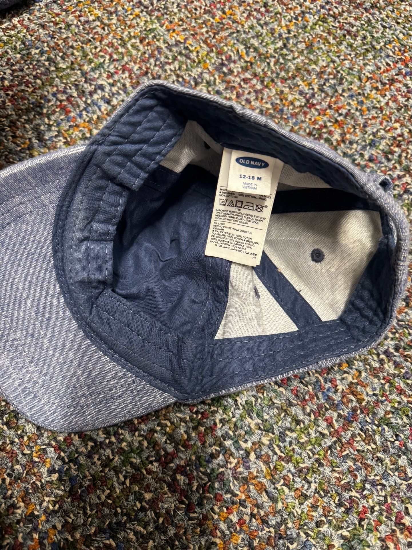 Infant denim hat