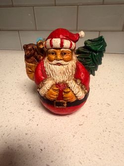 Vintage Roly Poly Santa
