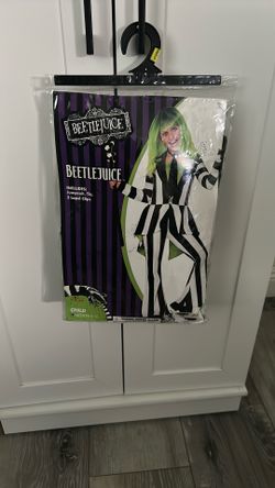 Girls Beetle juice Costume