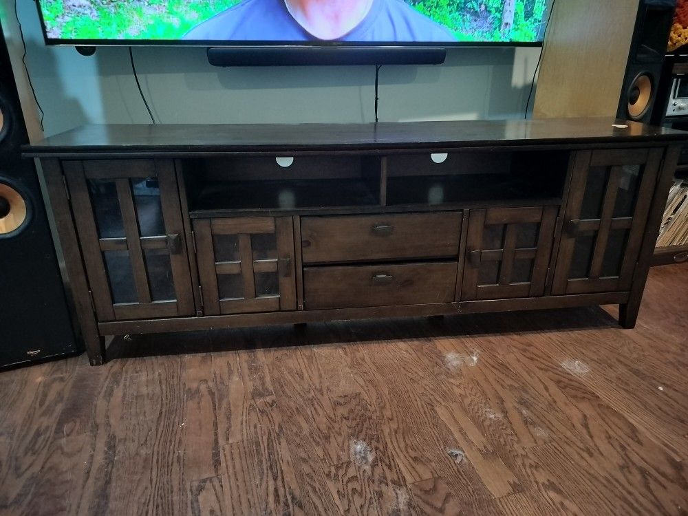 Wood TV stand