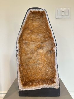 Citrine geode Crystal cathedral  110lb Brazil