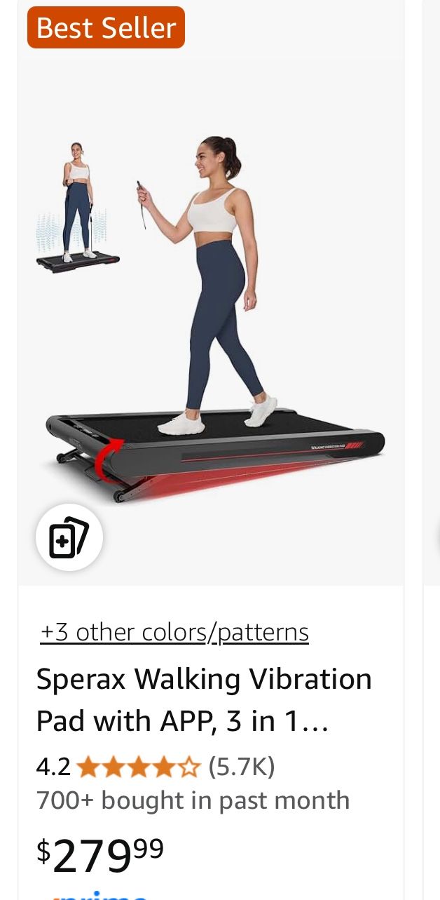 Walking Vibration Pad with APP, 3 in 1 Treadmill