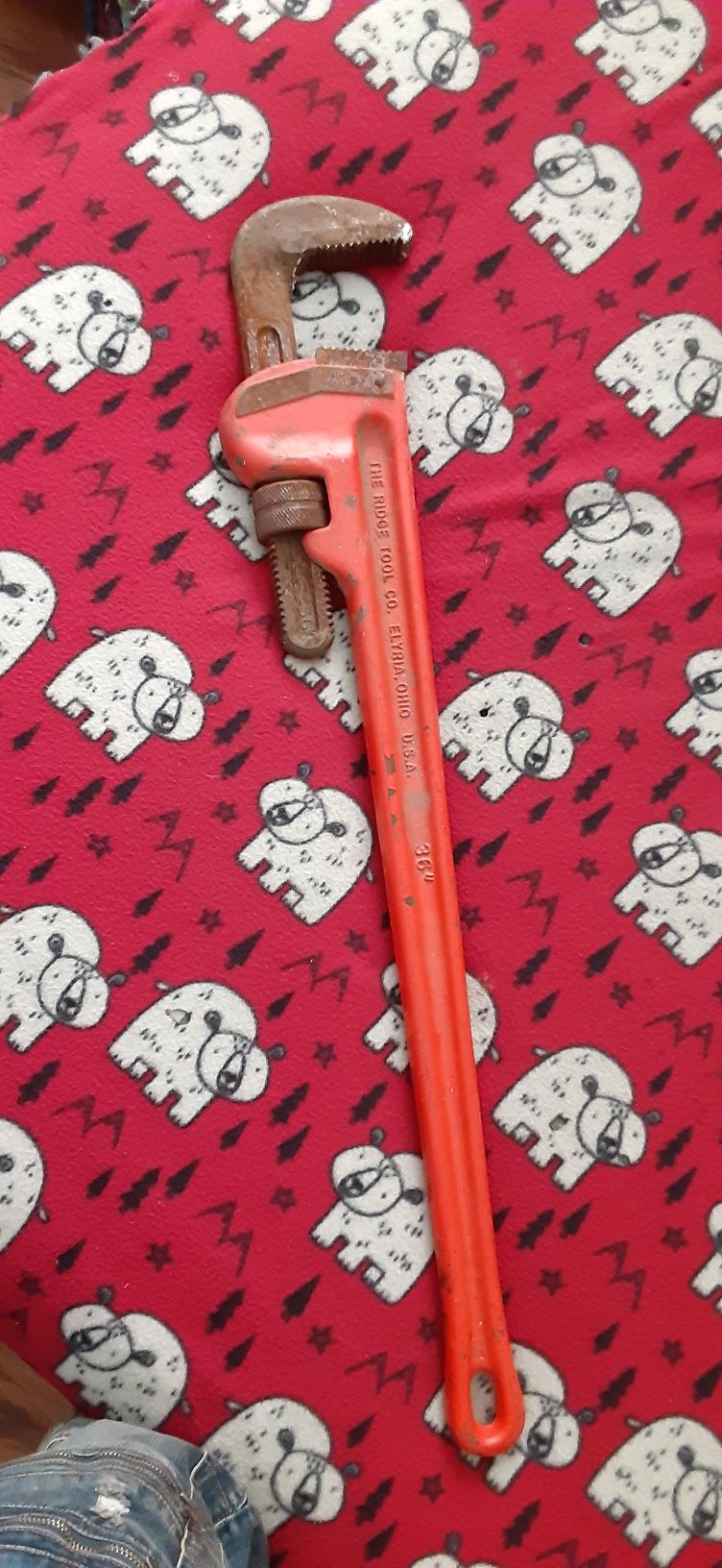 Really big monkey wrench