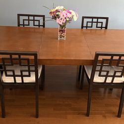 West Elm Parsons Dining Set - Table & 6 Chairs