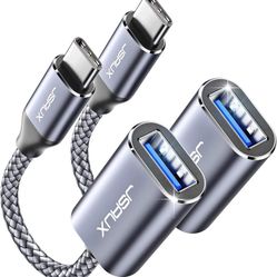 USB C to USB Adapter, JSAUX USB Type C Male to USB 3.0 Female OTG Cable Thunderbolt3 to USB Adapter, $10 for 6 pcs