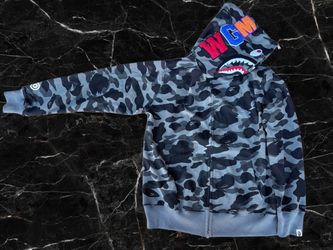 Medium grey and black Bape hoodie