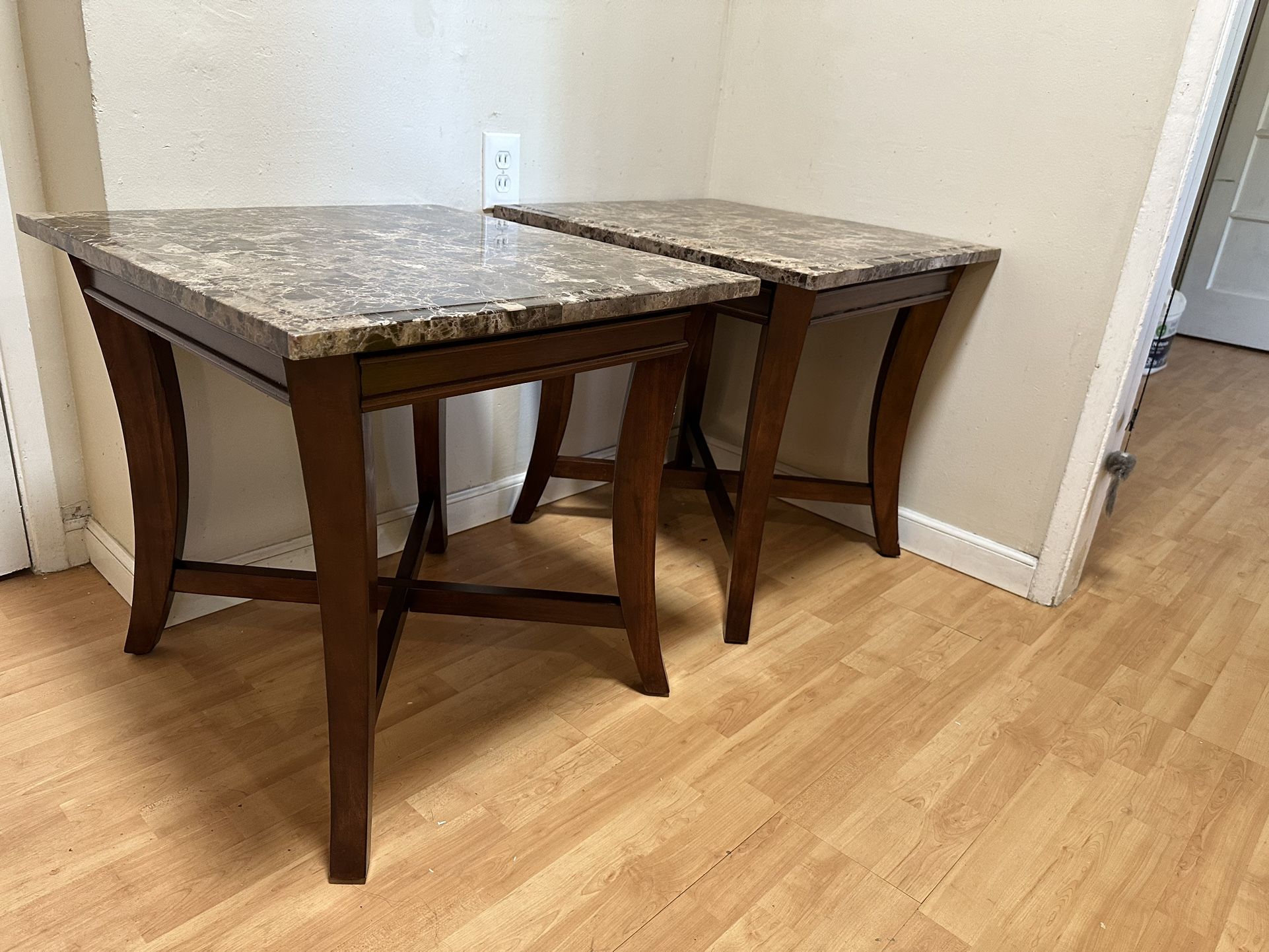 Beautiful Marble Design Top End Tables