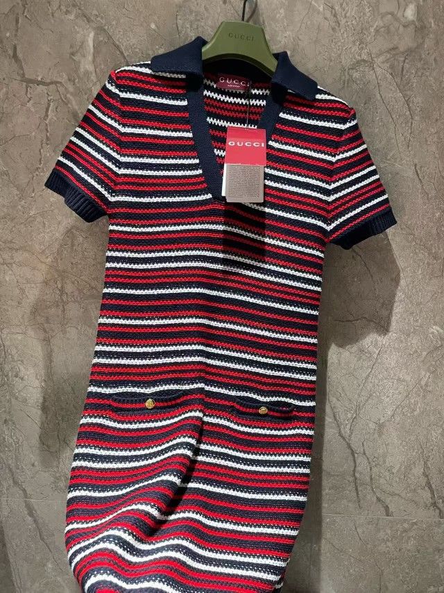 Gucci Mixed color short-sleeved top