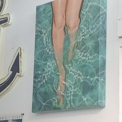 Poolside Water painting 