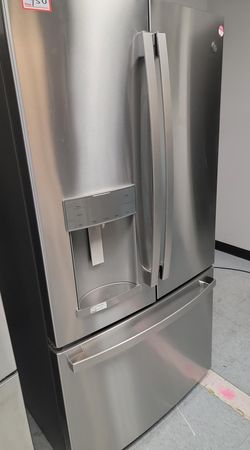 GE 3 Door Stainless Steel Refrigerator
