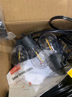 Addlon Solar String Lights with Bulbs