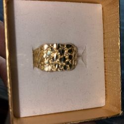 10k Nugget Ring 