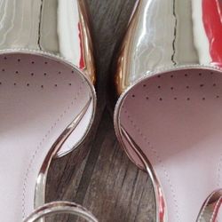 Andrea Rose Gold Pumps