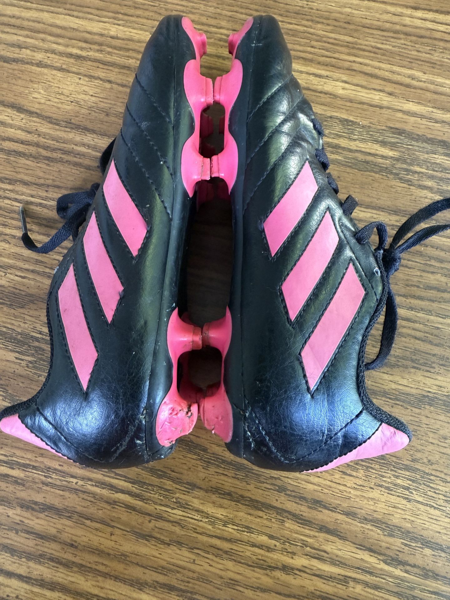 Adidas Goletto VII Firm Ground Black Pink Big Kid Soccer Shoes Cleats Size 3