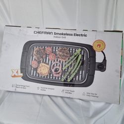 Chefman Smokeless Indoor Grill in XL size. Used