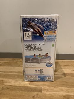 Intex 12x30ft Premium Prism Frame Above Ground Pool Set
