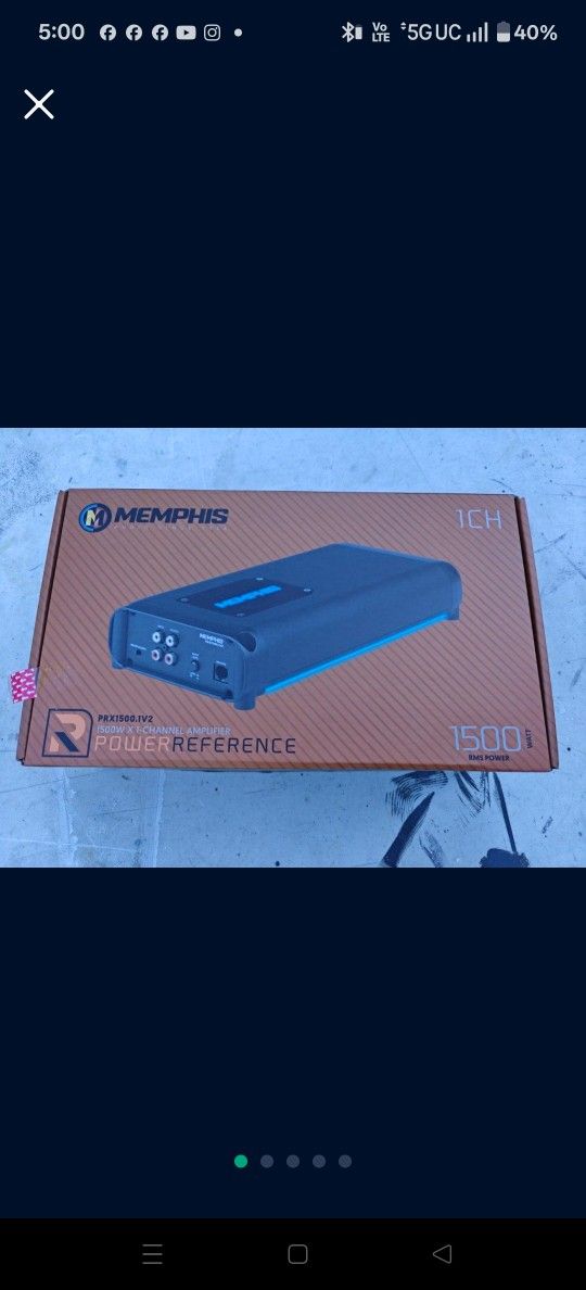 Memphis Audio High End True 1500 Watt Car Amp