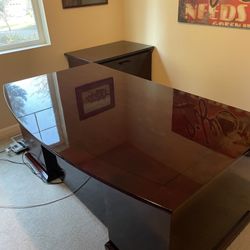 Desk and File Cabinet 