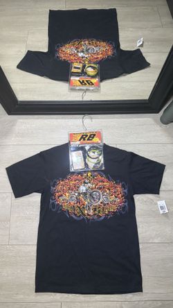 New With Tags Y2K 2000s Rudeboys Dragon Slayer Tribal & Flame Shirt