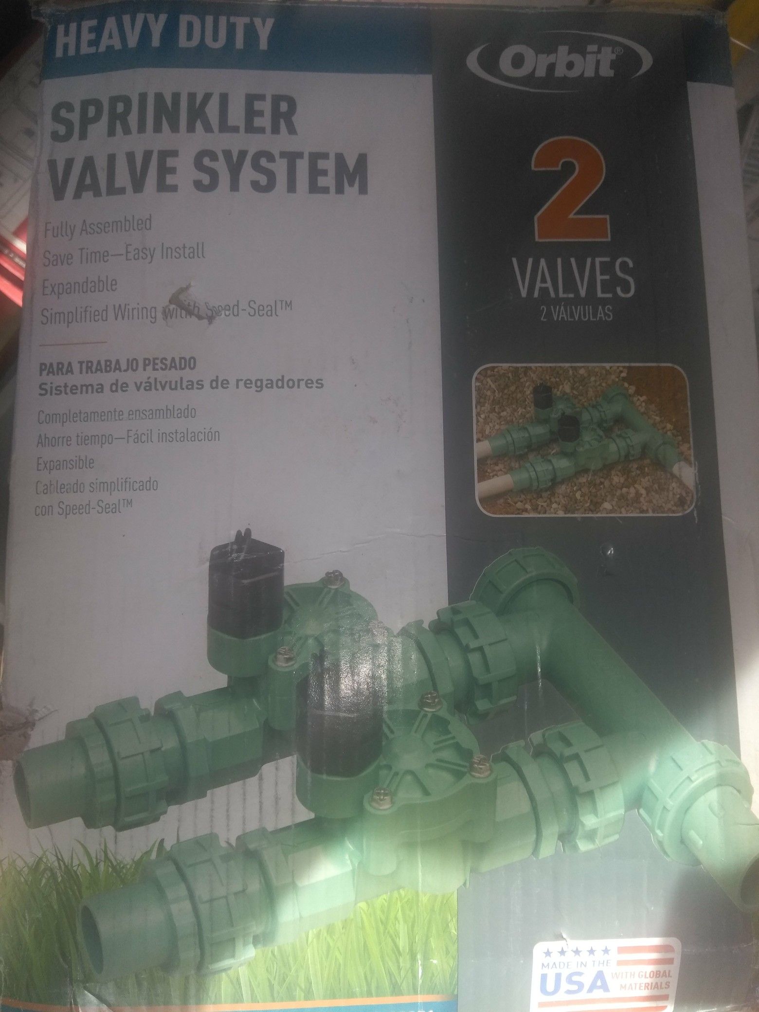 Sprinkler valve system 2v