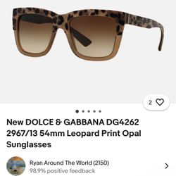 Dolce & Gabbana Girl Cheetah Sunglasses 