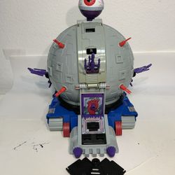 Vintage 1990 TMNT Technodrome Teenage Mutant Ninja Turtles Action Figure Toy 
