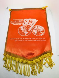 1977 World Championships San Cristobal Venezuela Pennant Flag Eroica Vintage