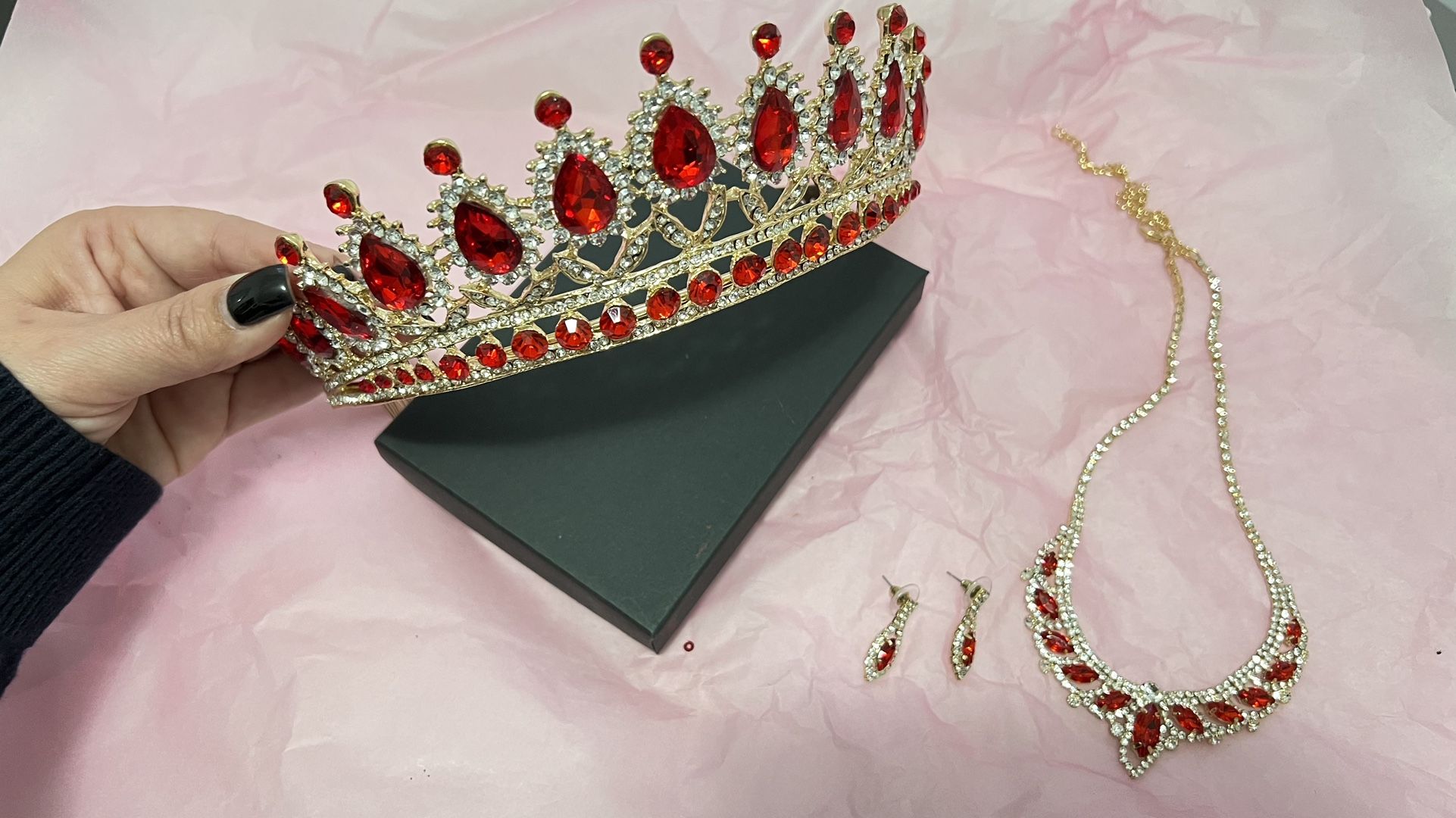 Crown And Necklace Set Quinceanera