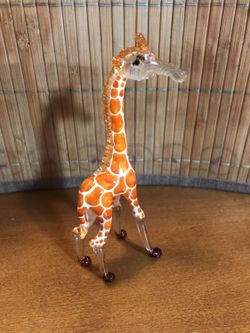 Giraffe. Handblown Glass