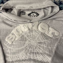 Sp5der Hoodie Color grey (Size L)
