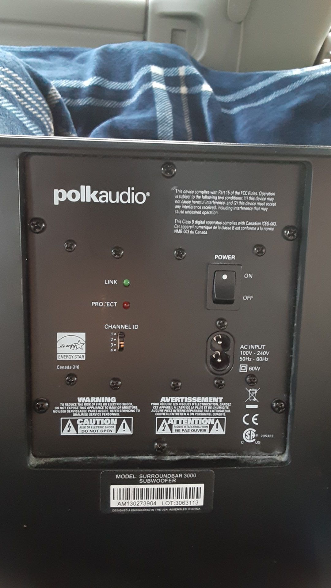 Polk Audio home subwoofer