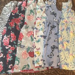 Girls 8-10 H&M Tank Top Dresses And Shirts 