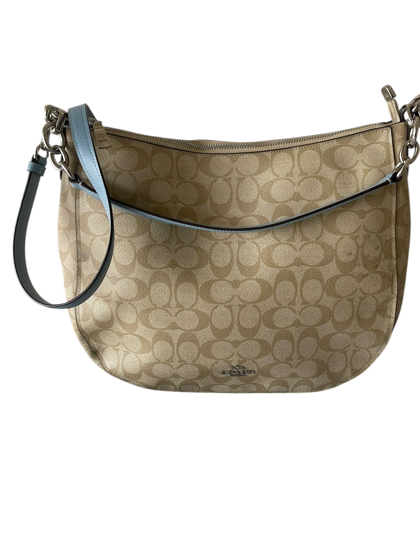 COACH Elle Hobo In Signature Canvas Bag