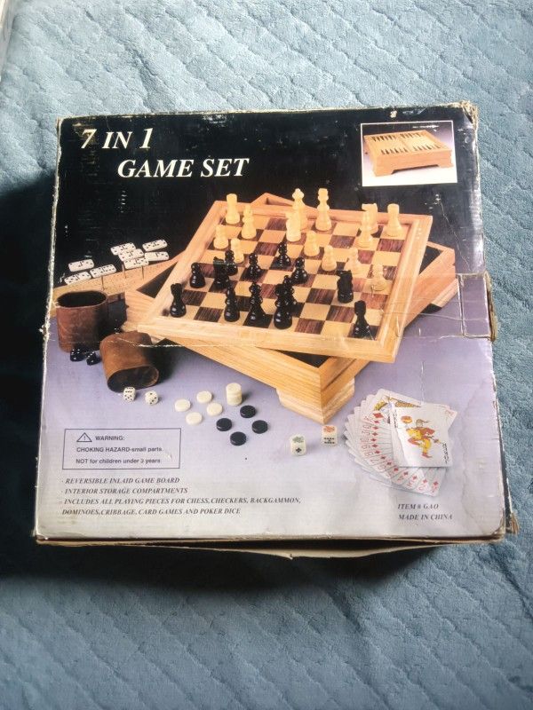 7in1 chess game set