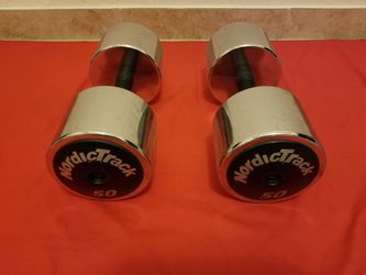 Nordictrack chrome dumbbells cheap