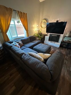 5 piece sectional sofa with ottoman