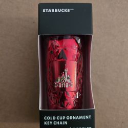 2024 Disney Parks x Starbucks Cinderella Castle Ornament Keychain