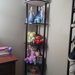 Turn-N-Tube 5-Tier Corner Shelf - Dark Brown/Black