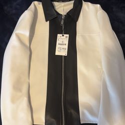 Black Leather And White Jacket